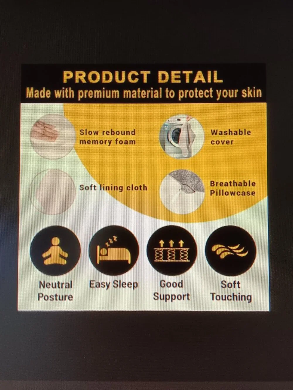 Leg Pillow, Knee Pillow for Side Sleepers, NEW! LQQK!!!